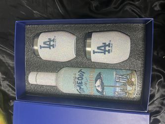 Dodgers Wine Bottle Set 