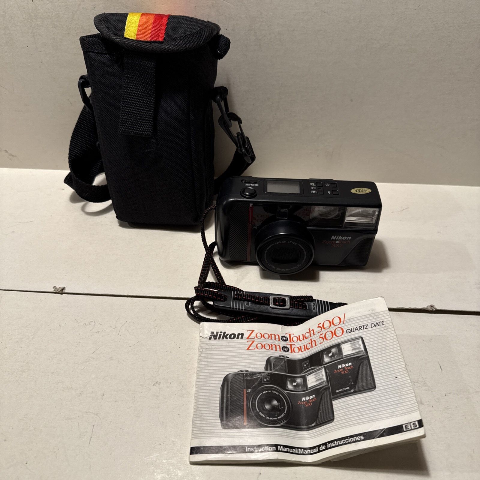 VTG Nikon Zoom Touch 500s AF - 35mm Camera w/ Zoom 35-80mm Macro Lens - Tested