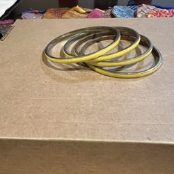 Gold Plated Yellow Bangles