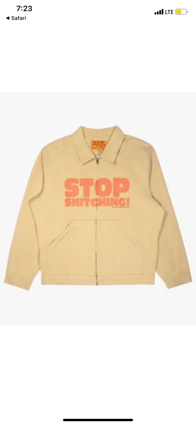 FTP Stop Snitchin Jacket 