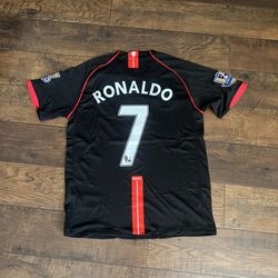 Cristiano Ronaldo Manchester United 2007 away kit L