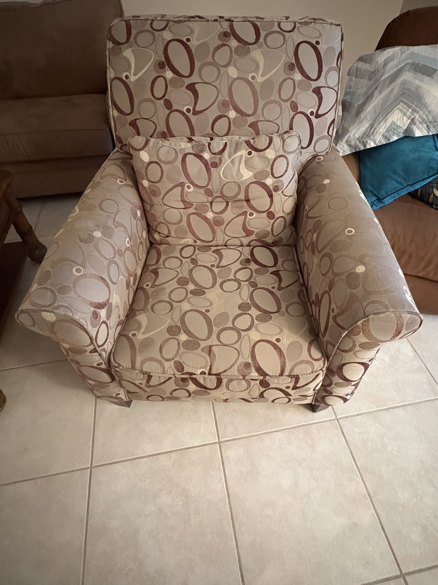Patterned Armchair
