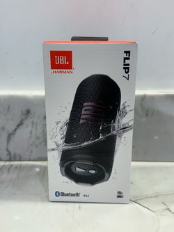 NEW OPEN BOX JBL FLIP 7 PORTABLE WATERPROOF BLUETOOTH SPEAKER