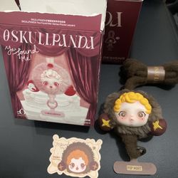 POP MART × Skullpanda “You Found Me!” Sneaky Chestnut Phone Lanyard w/Card & Box