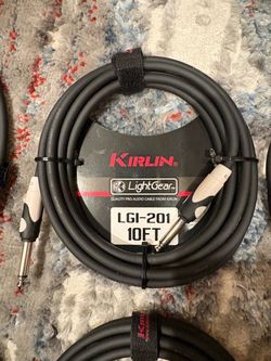 6 -10’ Kirlin Guitar Instrument Cables
