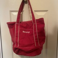 Red Canvas Tote Bag