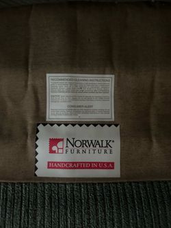 Norwalk curved vintage style sectional