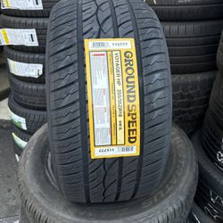 New Tires Installed/ Llantas Nuevas Instaladas 255/35/18 Ground Speed Tires