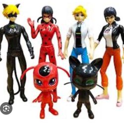 Ladybug 6 Action Figuren 