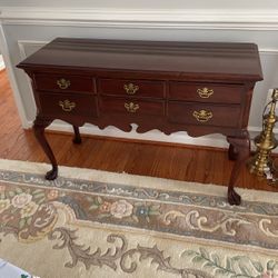 Cherry mahogany buffet table 