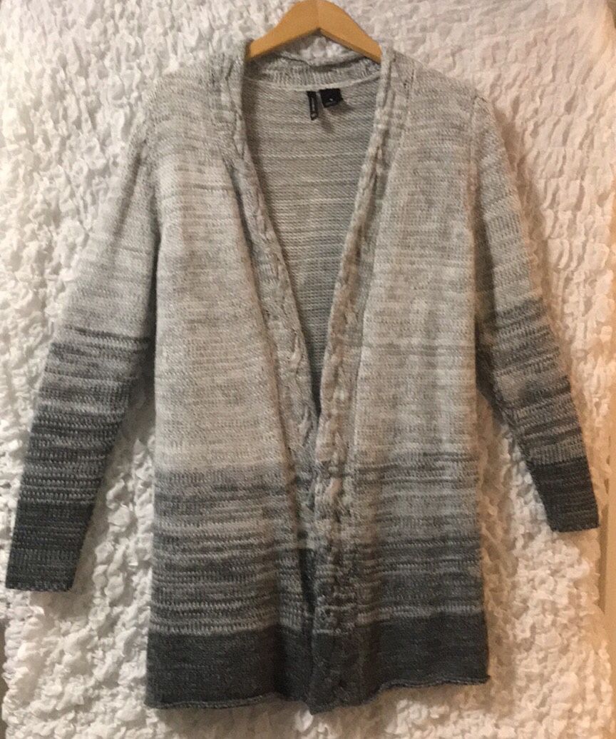 New Directions: Long Grey Sweater, Size: Medium