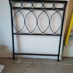 Twin Bed Black Iron Headboard