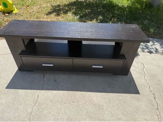 Black tv stand