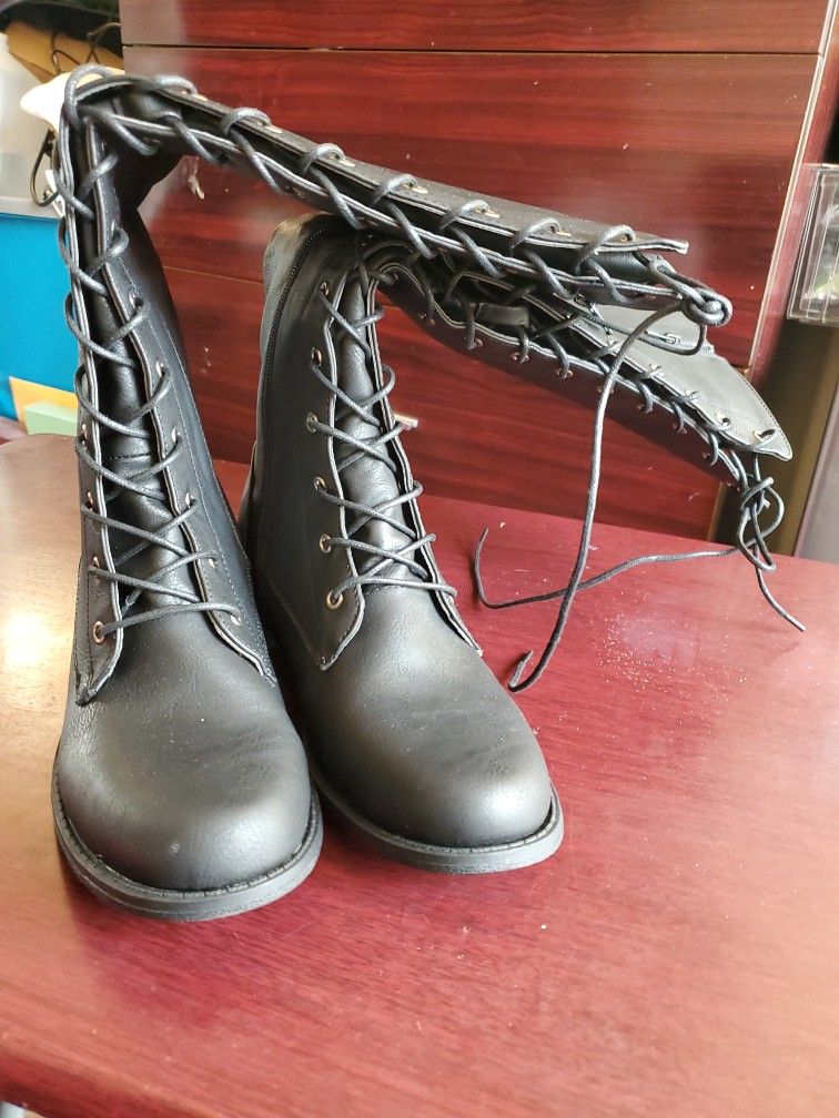 Black Combat Boots