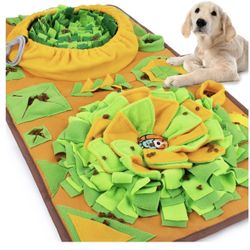 AWOOF Tapete grande para olfatear perros interactivos, 34.6 x 19.6 pulgadas, papel chirriante y arrugado, antideslizante, fácil de limpiar