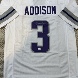 Jordan Addison Minnesota Vikings Signed Jersey Beckett COA