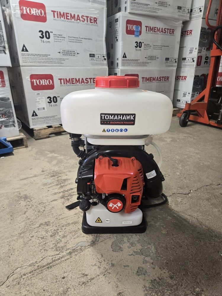 2024 Tomahawk 3.7 Gal Backpack Mosquito Fogger Leaf Blower
Like New condition
$249