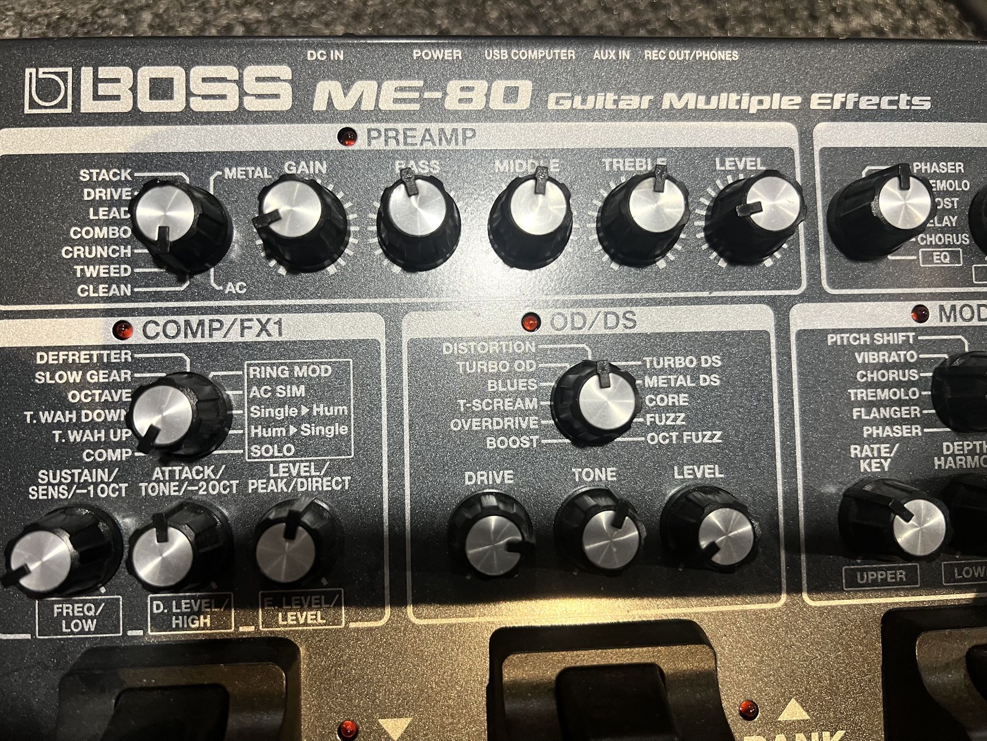 BOSS/ROLAND ME-80 MULTI-EFFECTS/VOLUME CONTROL PEDAL~EXCELLENT!!…