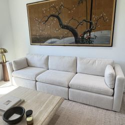 Oversized Three Seat Modular Sectional Sofa Couch