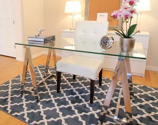 Glass desk