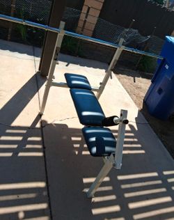 Weight Bench with Barbell Rack