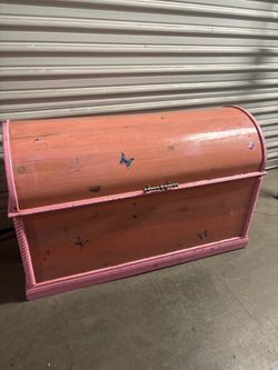 Big heavy wooden chest