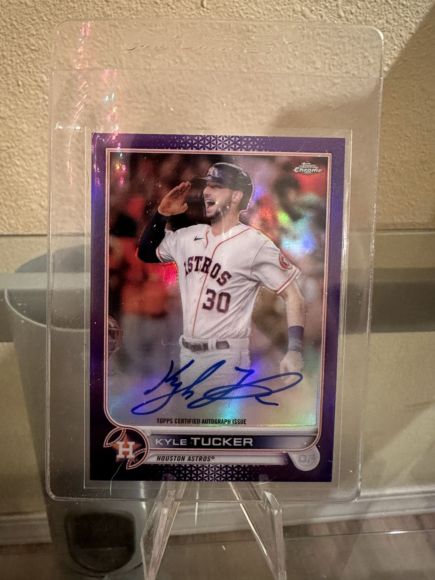 MLB Topps Baseball Trading Card Kyle Tucker auto Houston Astros