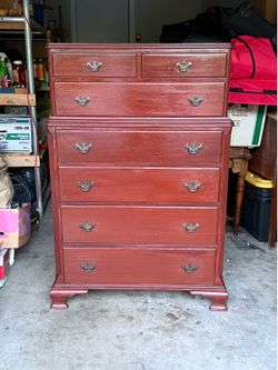 100% Mohegan Antique Dresser & Desk with Night Stand