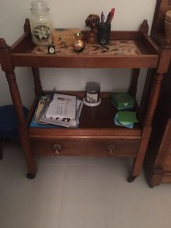 Antique tray table