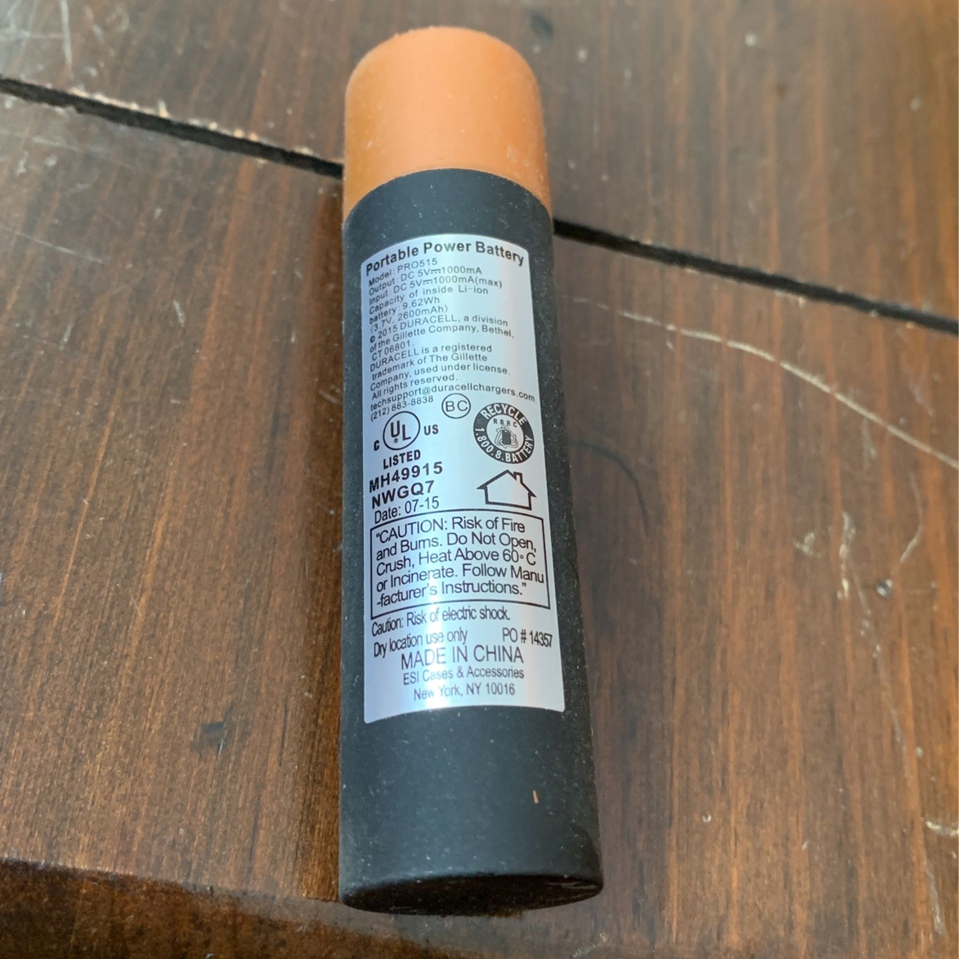 Duracell Portable Power Battery