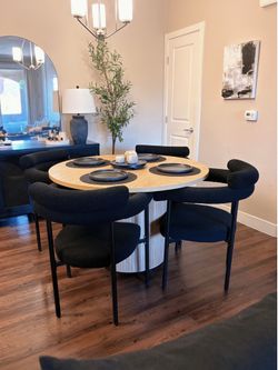 5 piece modern dining table