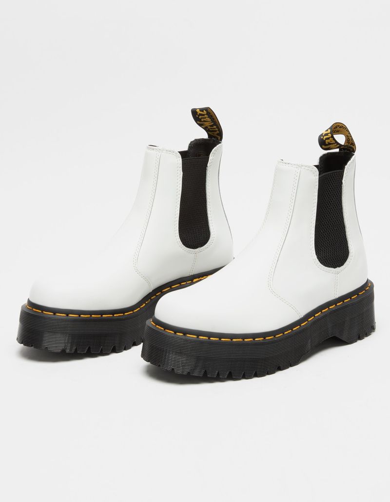 2976 Smooth Leather Doc Marten Platform Chelsea Boots Dr Marten Shoes (Women’s Size 7)