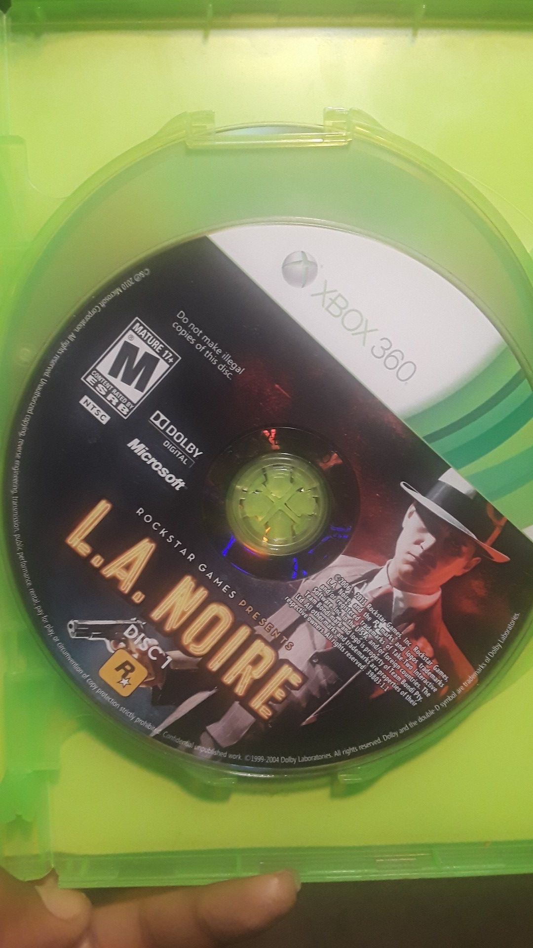 LA Noire tri-disc (Xbox 360 game)