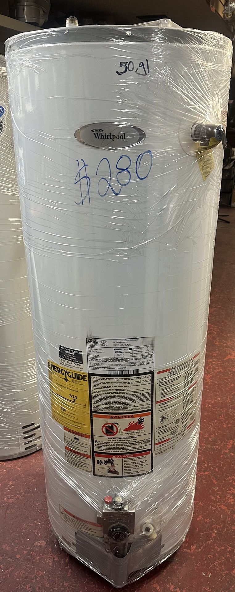 Whirlpool 50 Gallon Water Heater