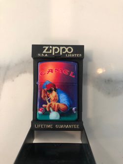 Pool Player Camel Zippo