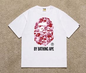 Pink camo bape tee