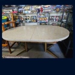 Table Antique Extends Formica 