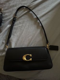 Coach Black Leather Shoulder Bag