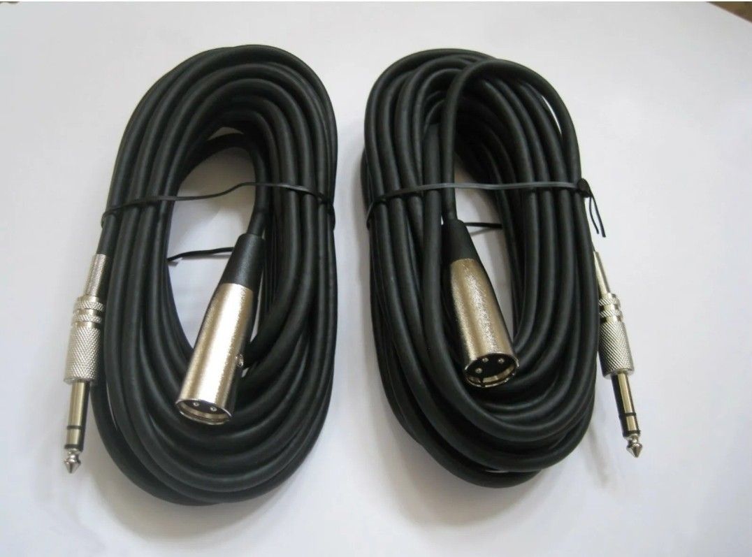 1/4" To XLR 3 Pins MALE Audio Musical Instruments
