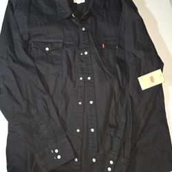 Levi's Men's Western Shirt (black) 