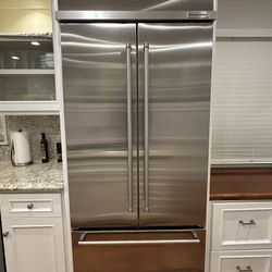 36’ Built-in Stainless Steel French Door Refrigerator