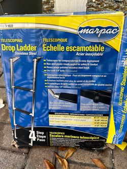 Telescoping drop ladder