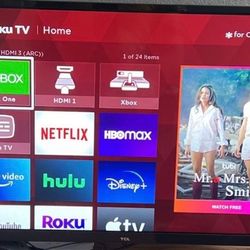 TCL tv WITH Roku ( No Remote )32 Inch 