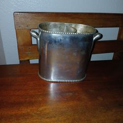 Vintage Pottery Barn Silver Plate Wine Champagne Ice Bucket Holder
