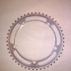Campagnolo chainring. CAMPY 47 Tooth road bike chainring. Road bike parts. Crank parts. Made in Italy. VINTAGE Components. Campagnolo Nuovo Record