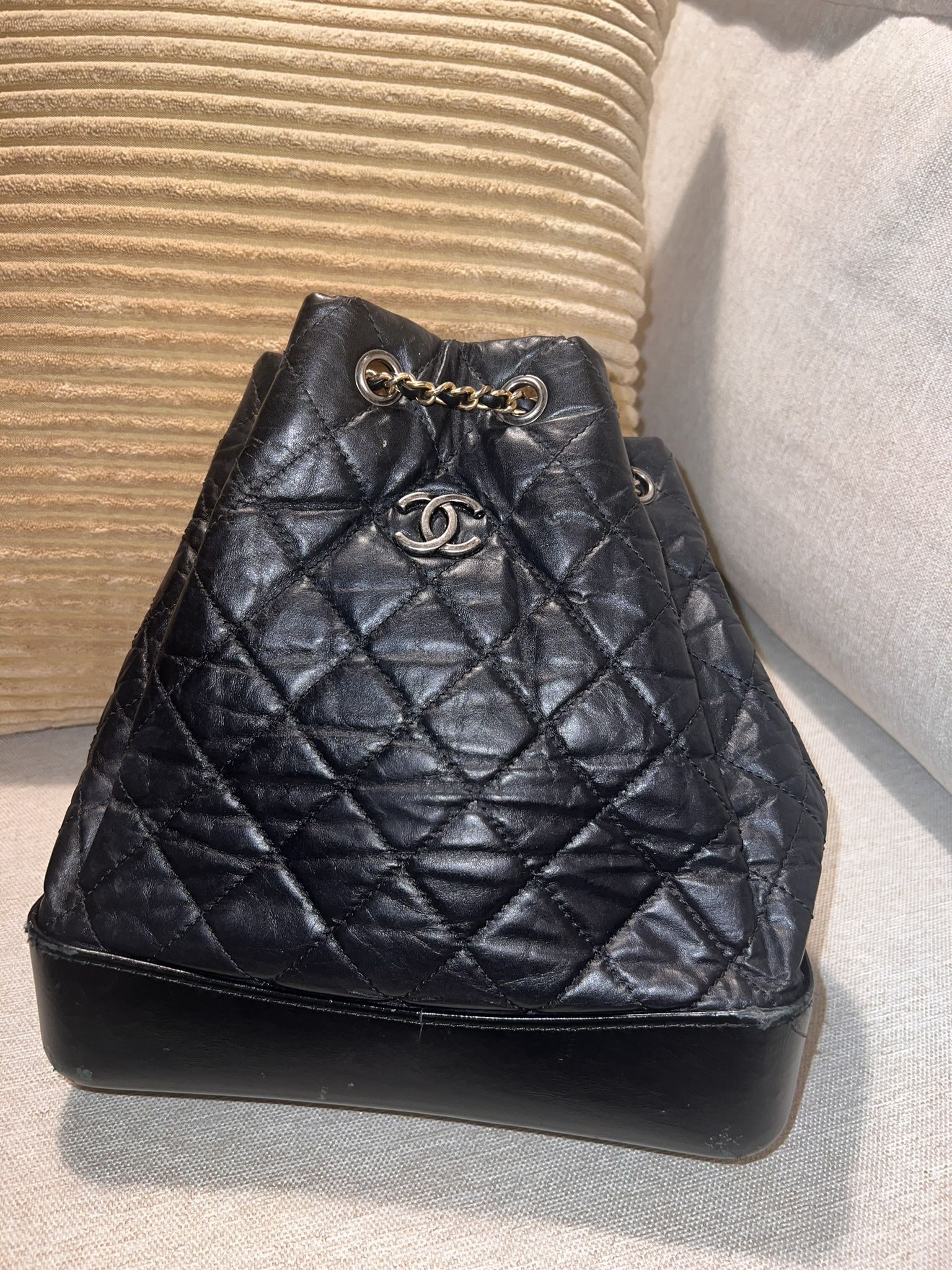 Authenticated Chanel Gabrielle Backpack