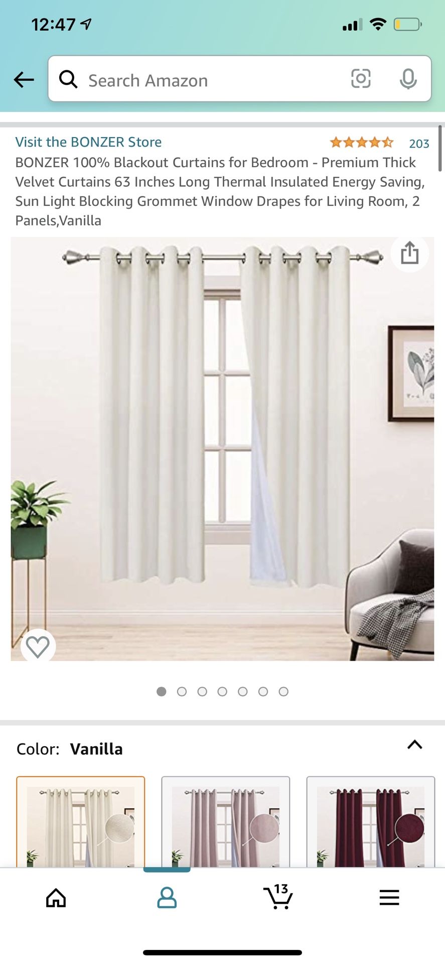 100 % Blackout Curtain