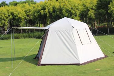 Portable Waterproof Camping Tent with Front Awning, Outdoor Shelter for Camping, Fishing & Travel