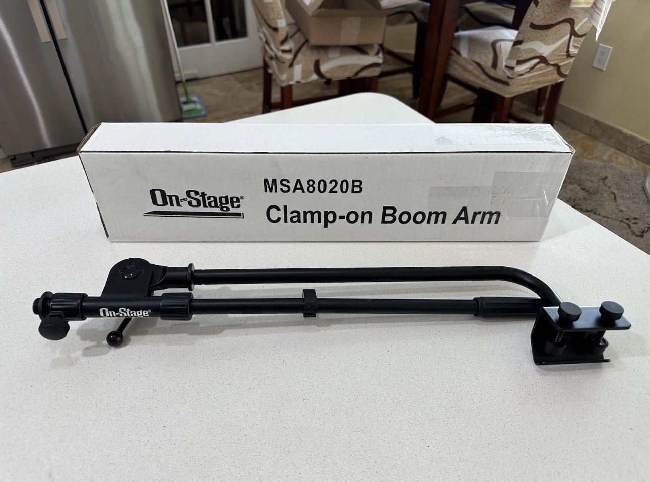On-Stage Stands MSA-8020 Clamp-On Boom Microphone Stand.