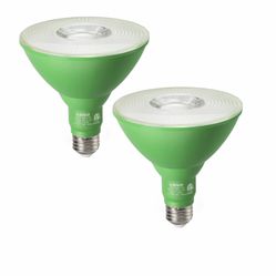 2 Pack Dimmable Green flood Light bulbs 